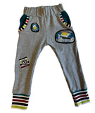 Vikings Pocket Joggers, Size 4/5  - Ready to Ship - Handmade Elastic Waist Appliqué